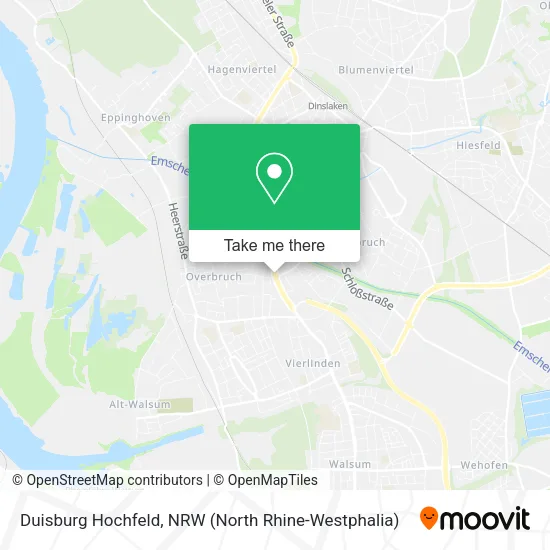 Карта Duisburg Hochfeld