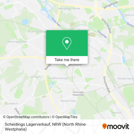 Карта Scheidings Lagerverkauf