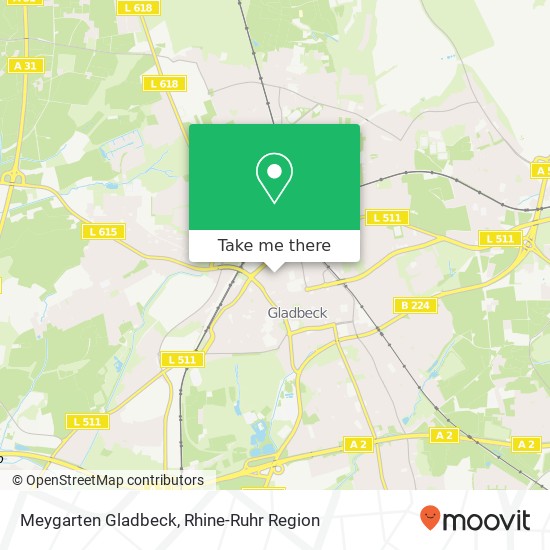 Meygarten Gladbeck map