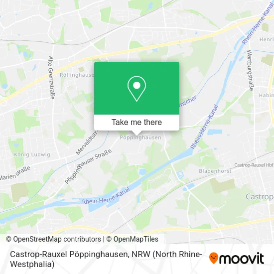 Карта Castrop-Rauxel Pöppinghausen