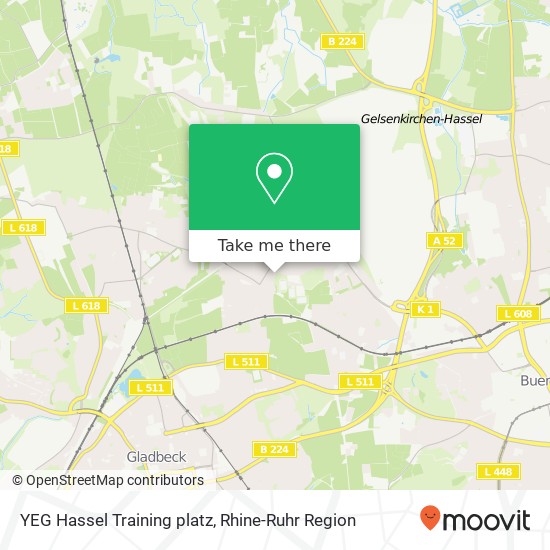 YEG Hassel Training platz map