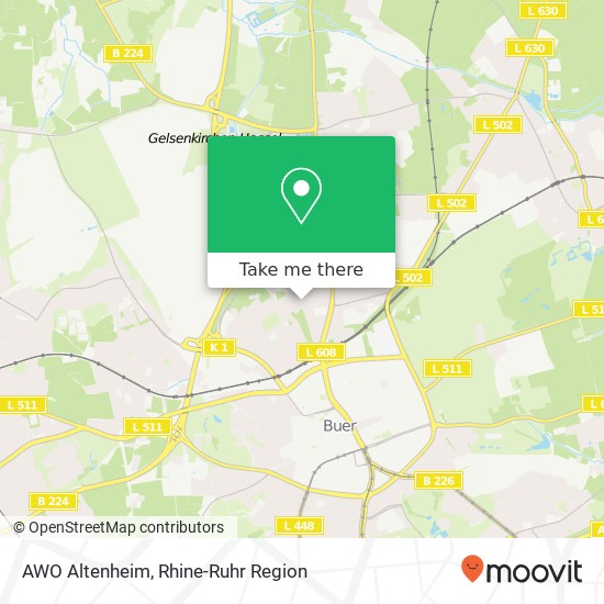 Карта AWO Altenheim