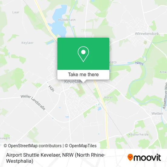 Карта Airport Shuttle Kevelaer