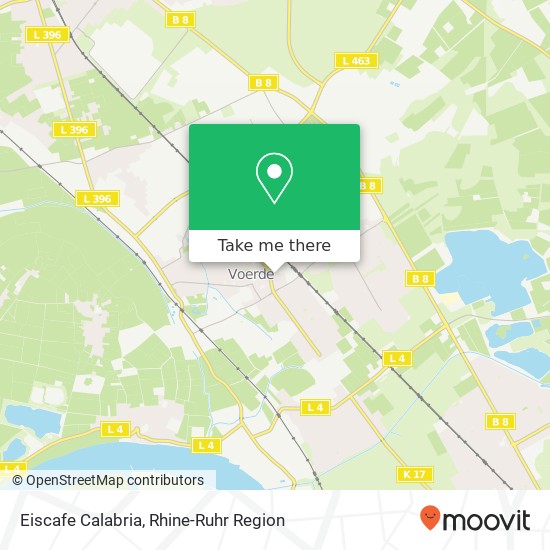 Eiscafe Calabria map