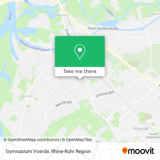 Gymnasium Voerde map