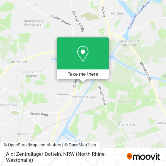 Aldi Zentrallager Datteln map