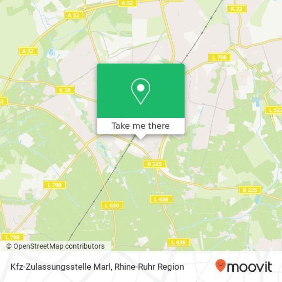 Kfz-Zulassungsstelle Marl map