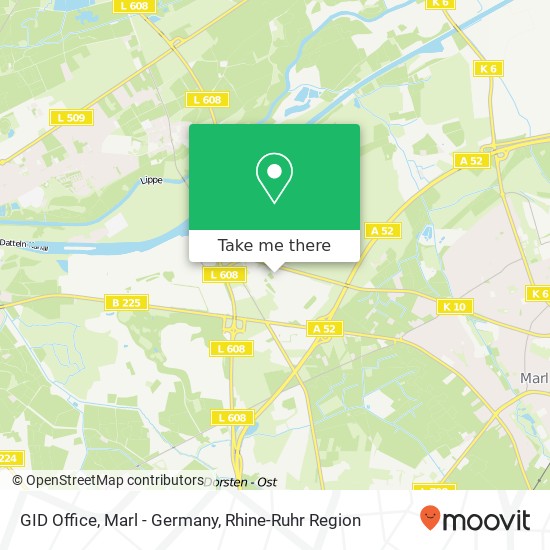 Карта GID Office, Marl - Germany