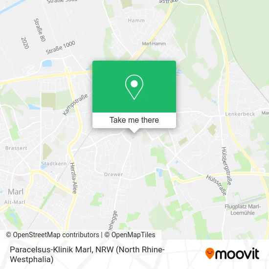 Paracelsus-Klinik Marl map