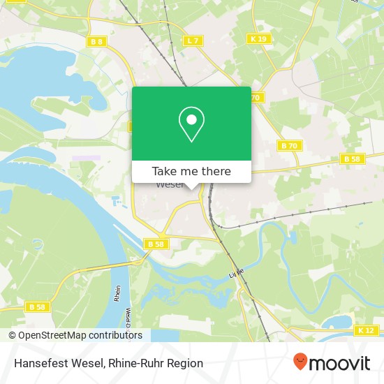 Hansefest Wesel map