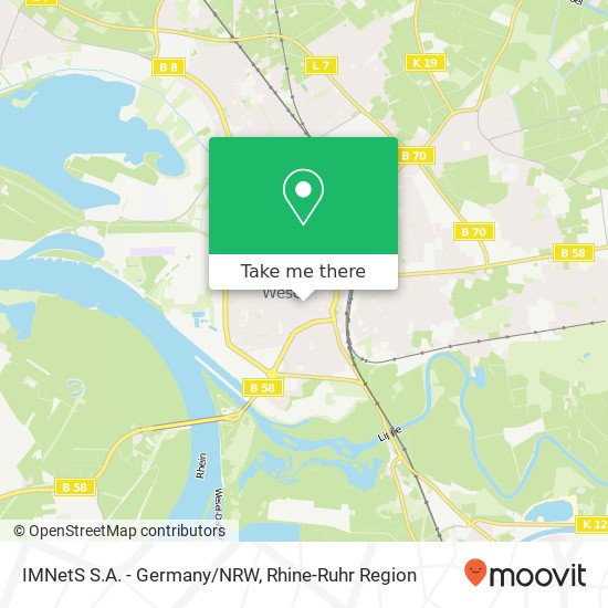 IMNetS S.A. - Germany/NRW map