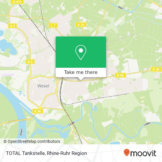 TOTAL Tankstelle map