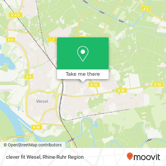 clever fit Wesel map