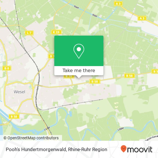 Pooh's Hundertmorgenwald map