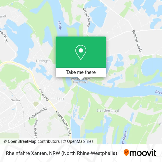 Rheinfähre Xanten map
