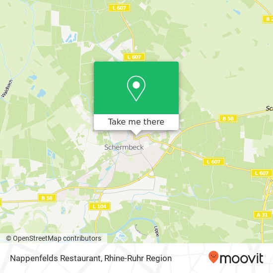 Nappenfelds Restaurant map