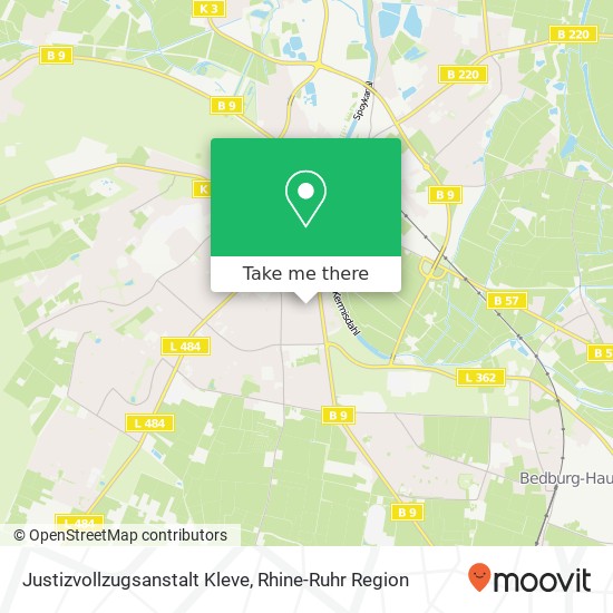 Justizvollzugsanstalt Kleve map