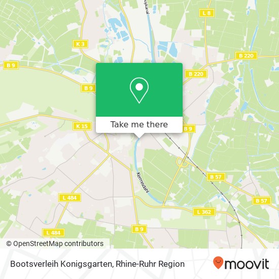 Bootsverleih Konigsgarten map