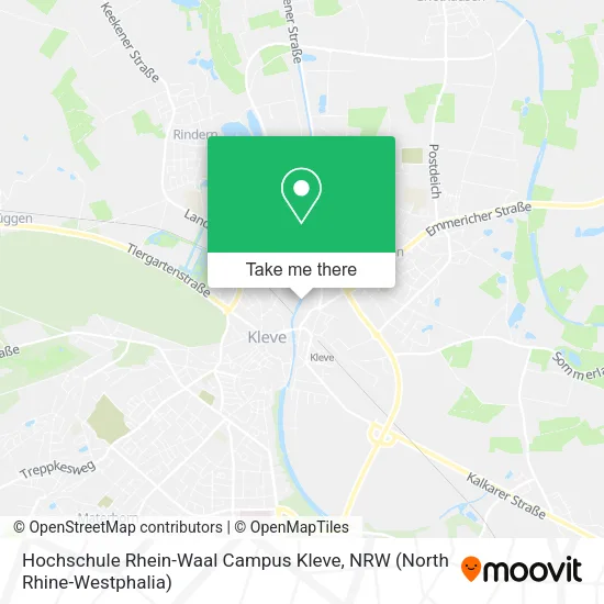 Карта Hochschule Rhein-Waal Campus Kleve