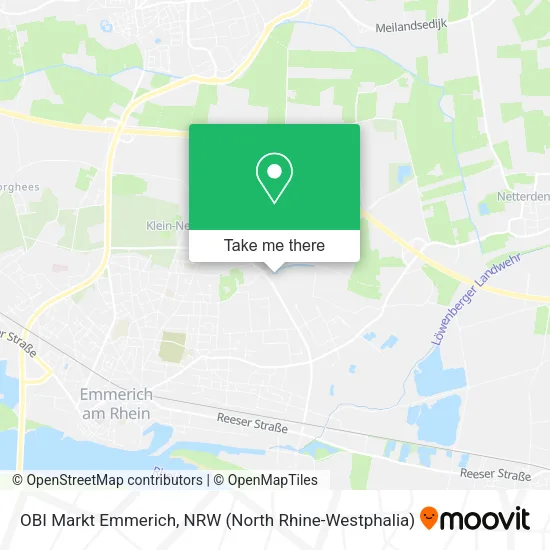 Карта OBI Markt Emmerich