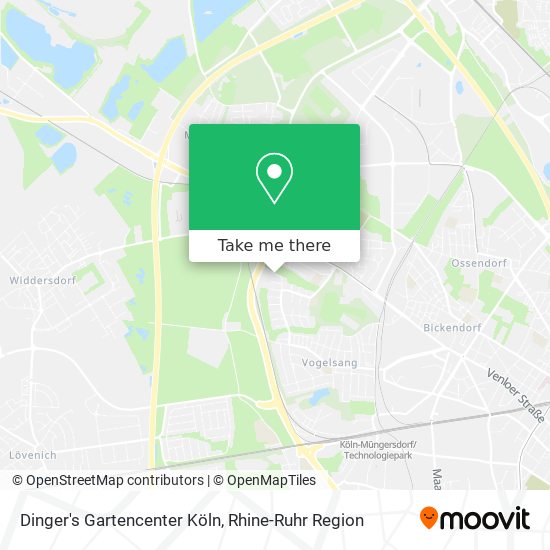 Карта Dinger's Gartencenter Köln