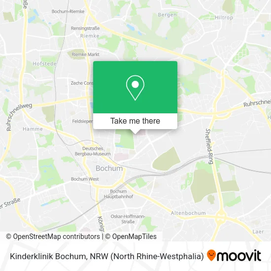 Карта Kinderklinik Bochum