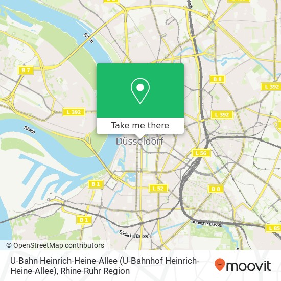 U-Bahn Heinrich-Heine-Allee map