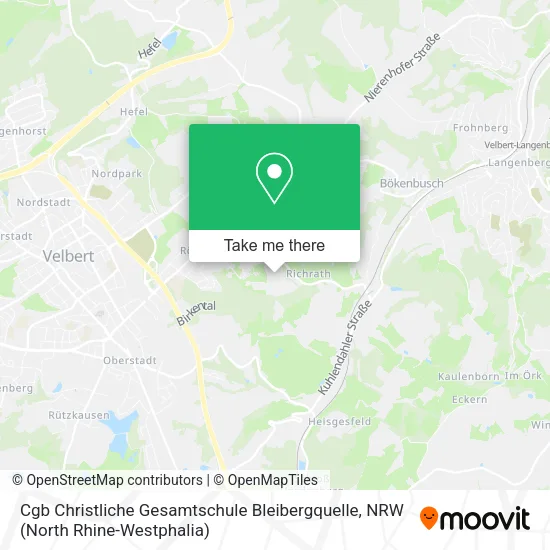 Карта Cgb Christliche Gesamtschule Bleibergquelle