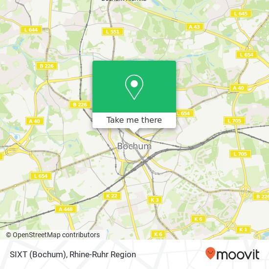 SIXT (Bochum) map