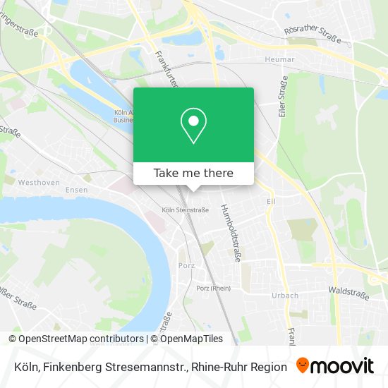 Köln, Finkenberg Stresemannstr. map