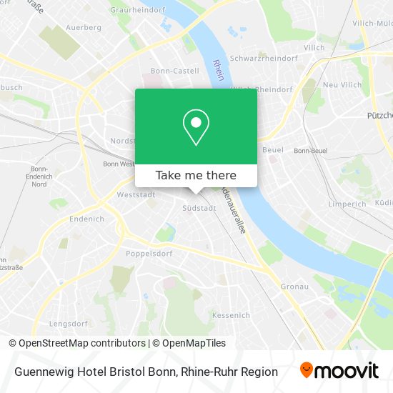 Guennewig Hotel Bristol Bonn map