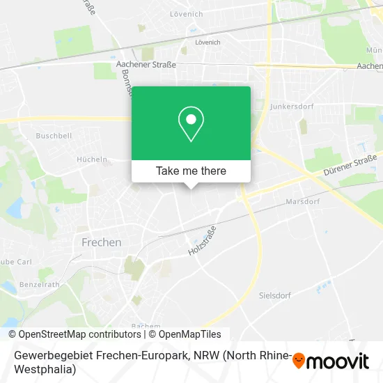 Gewerbegebiet Frechen-Europark map