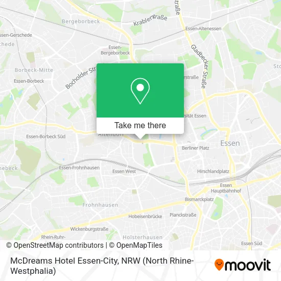 Карта McDreams Hotel Essen-City