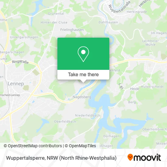 Карта Wuppertalsperre