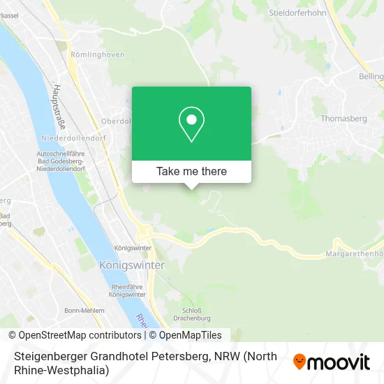 Steigenberger Grandhotel Petersberg map