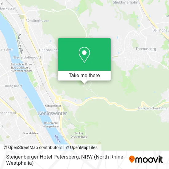Steigenberger Hotel Petersberg map