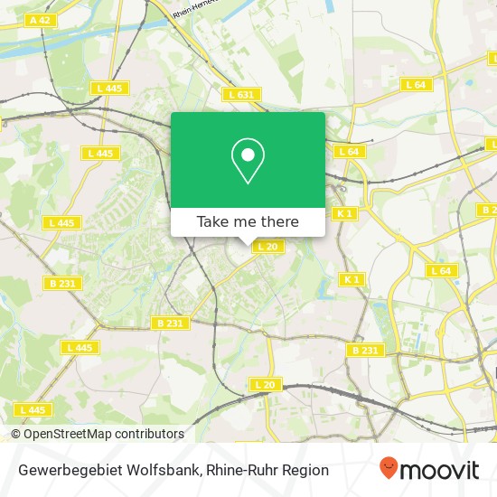 Gewerbegebiet Wolfsbank map