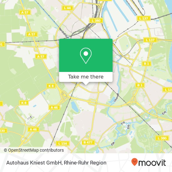 Autohaus Kniest GmbH map