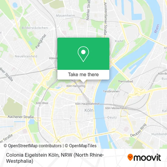 Карта Colonia Eigelstein Köln