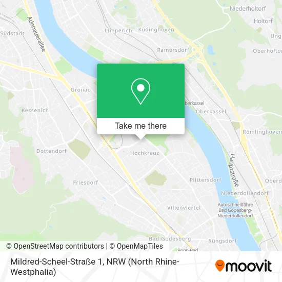 Карта Mildred-Scheel-Straße 1