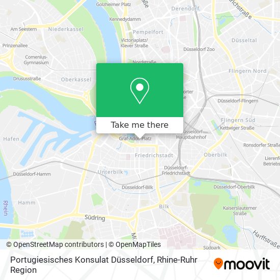 Portugiesisches Konsulat Düsseldorf map