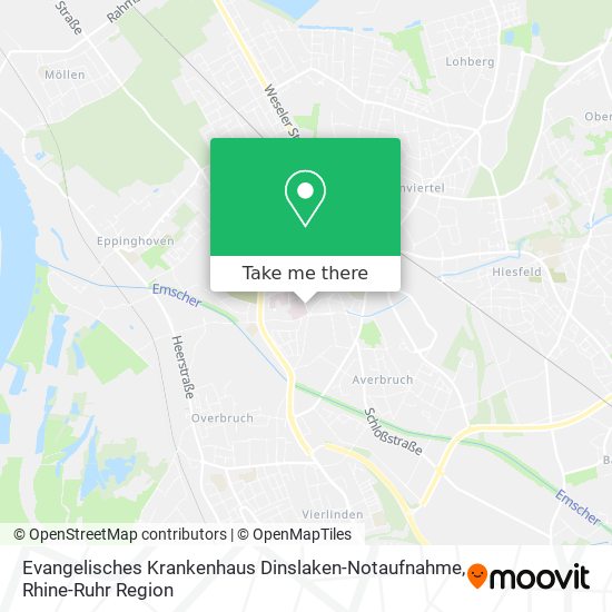 Evangelisches Krankenhaus Dinslaken-Notaufnahme map