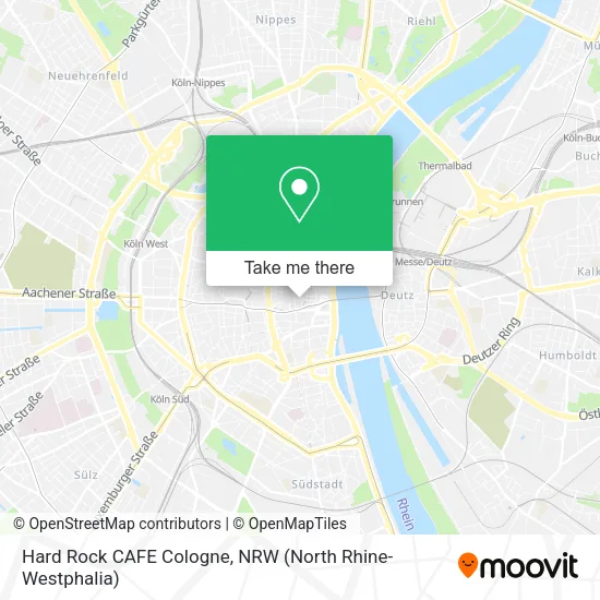 Карта Hard Rock CAFE Cologne
