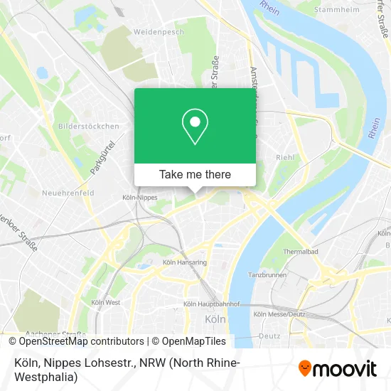 Карта Köln, Nippes Lohsestr.