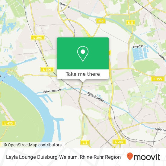 Layla Lounge Duisburg-Walsum map