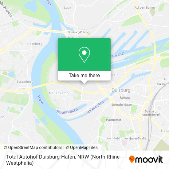 Карта Total Autohof Duisburg-Häfen