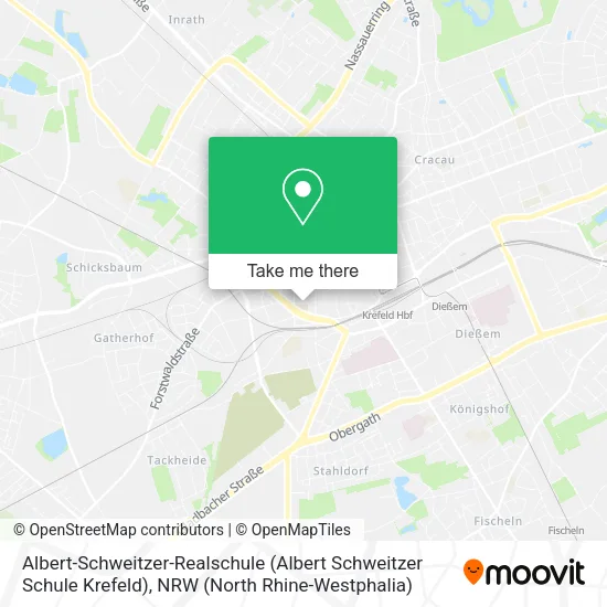 Карта Albert-Schweitzer-Realschule (Albert Schweitzer Schule Krefeld)