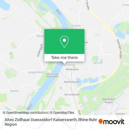 Altes Zollhaus Duesseldorf Kaiserswerth map
