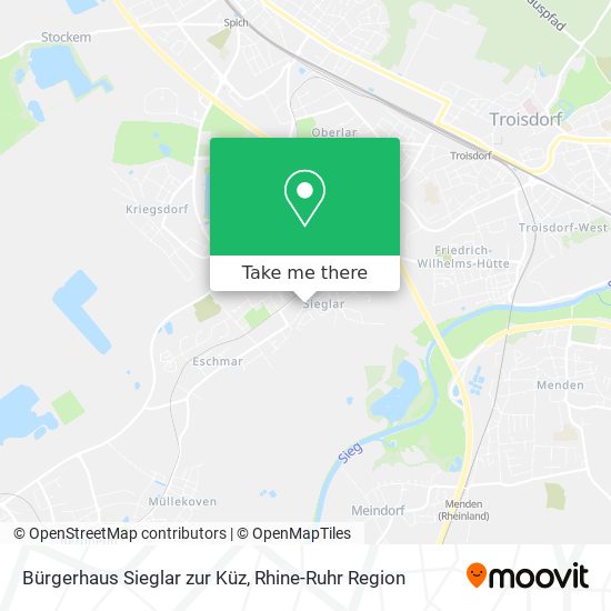 Bürgerhaus Sieglar zur Küz map