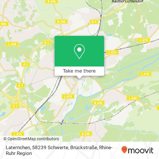 Карта Laternchen, 58239 Schwerte, Brückstraße